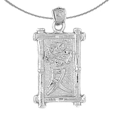 Zodíacos chinos de oro de 10K, 14K o 18K - Colgante de amor