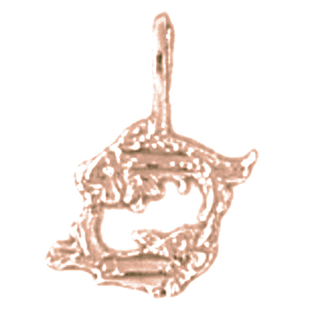 14K or 18K Gold Zodiac - Pisces Pendant