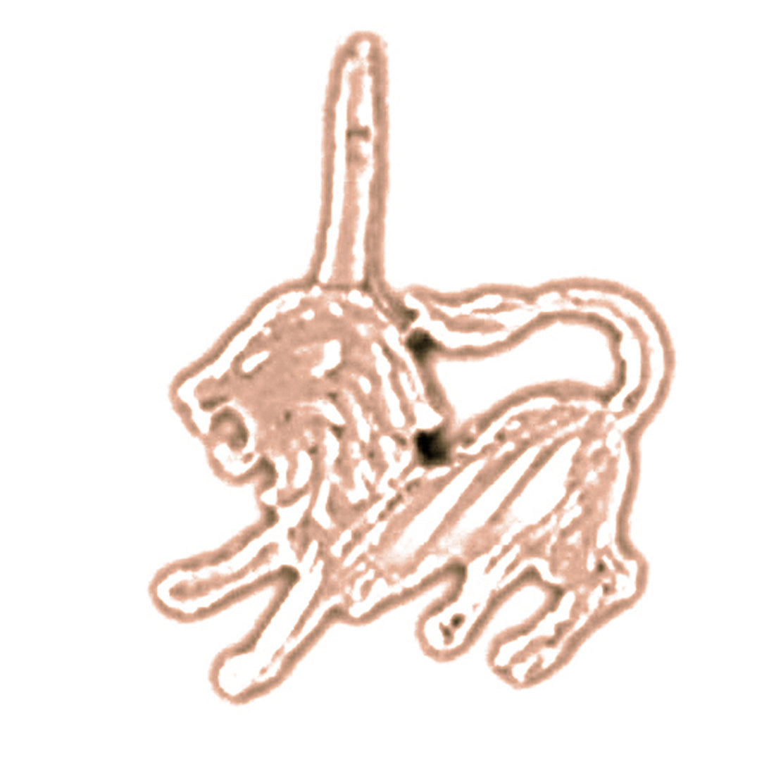 14K or 18K Gold Zodiac - Leo Pendant