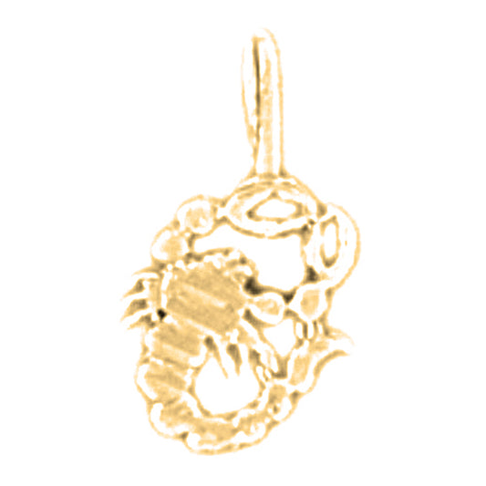 14K or 18K Gold Zodiac - Scorpio Pendant