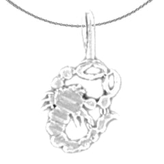 Zodíaco de oro de 14K o 18K - Colgante Escorpio