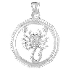 10K, 14K or 18K Gold Zodiac - Scorpio Pendant