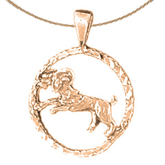 14K or 18K Gold Zodiac - Aries Pendant