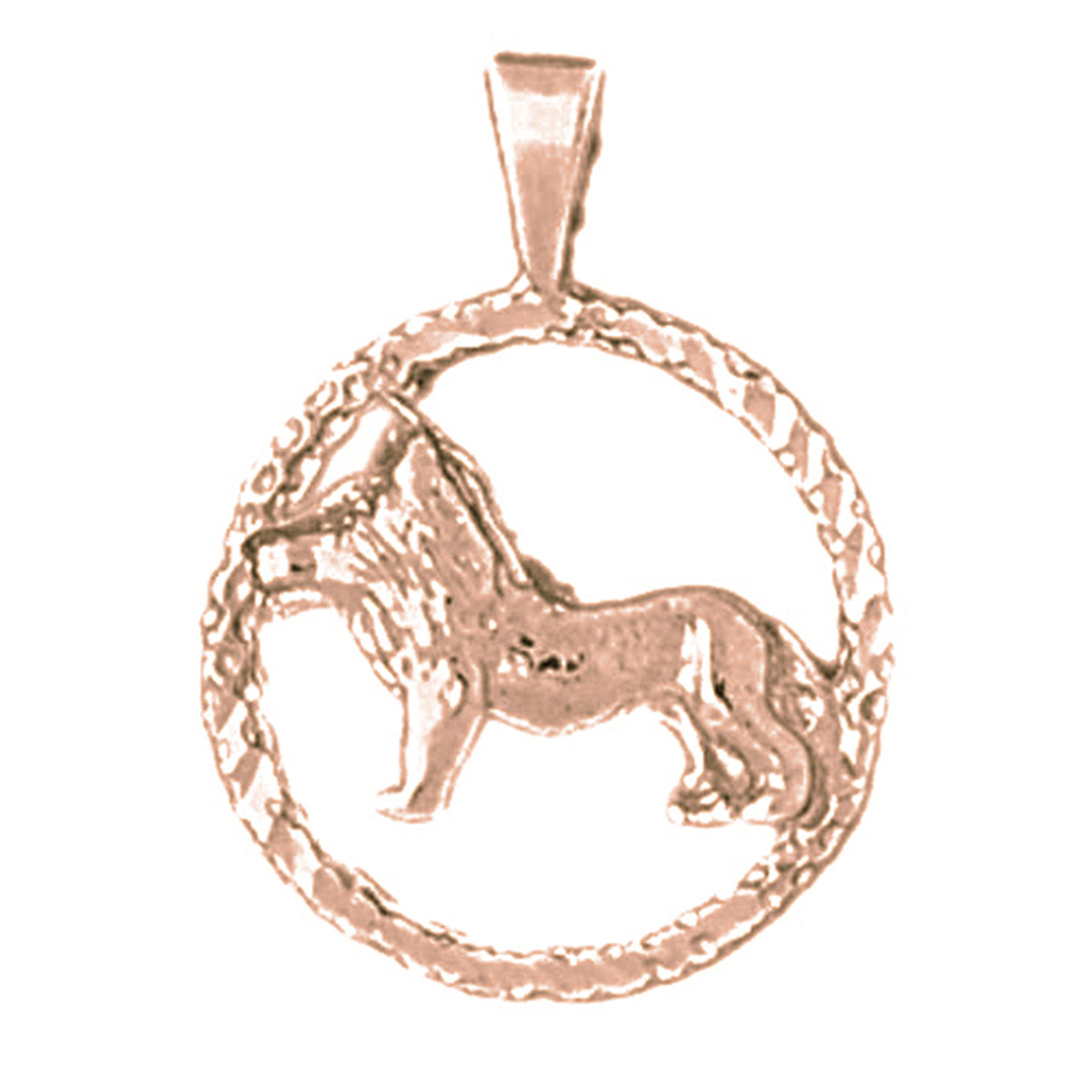 14K or 18K Gold Zodiac - Leo Pendant