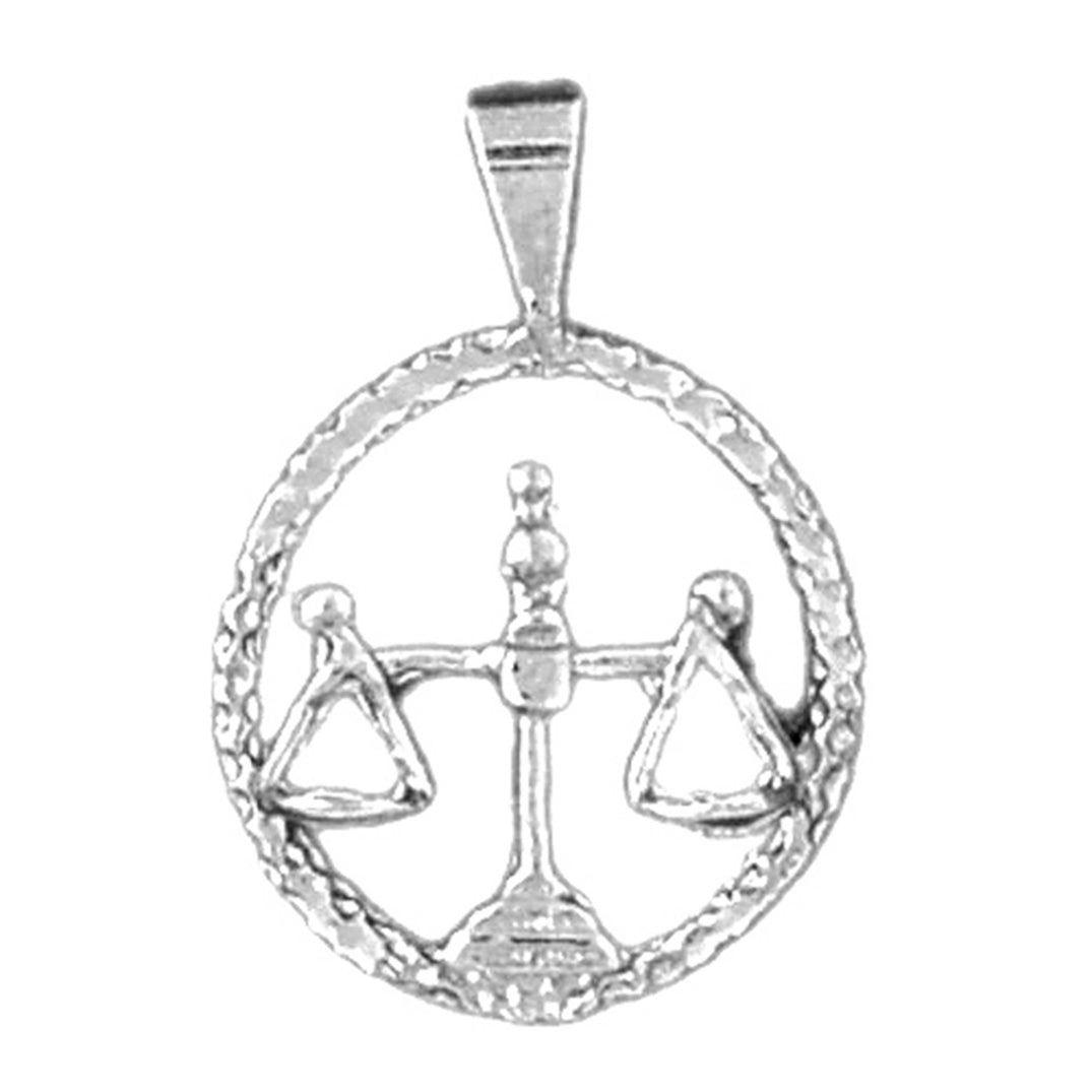 14K or 18K Gold Zodiac - Libra Pendant