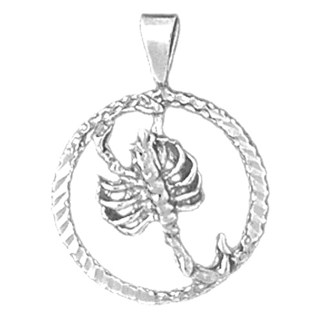 14K or 18K Gold Zodiac - Scorpio Pendant