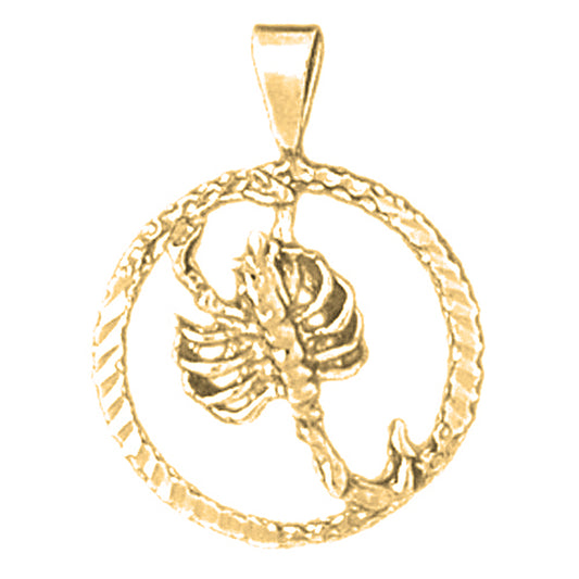 14K or 18K Gold Zodiac - Scorpio Pendant
