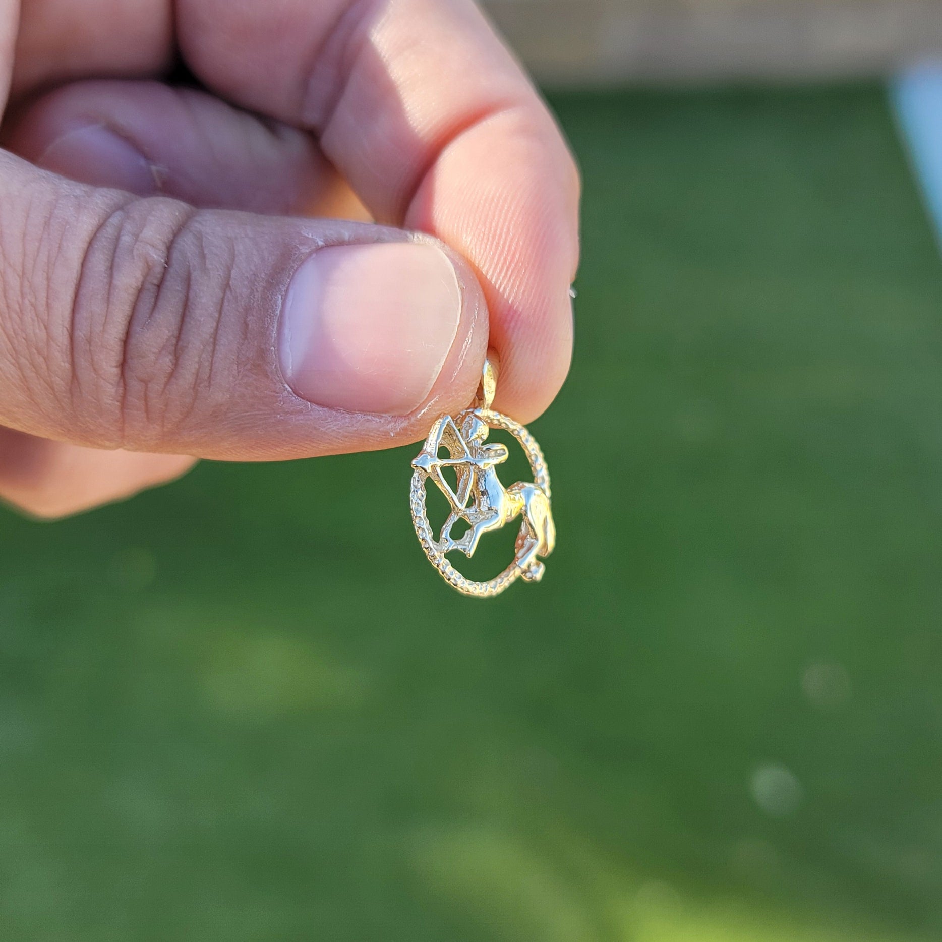 14K or 18K Gold Zodiac - Sagittarius Pendant