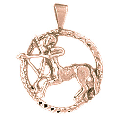 14K or 18K Gold Zodiac - Sagittarius Pendant