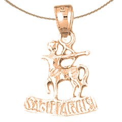 14K or 18K Gold Zodiac - Capricorn Pendant