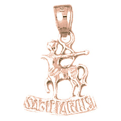 14K or 18K Gold Zodiac - Capricorn Pendant