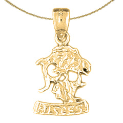 14K or 18K Gold Zodiac - Pisces Pendant