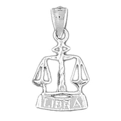 14K or 18K Gold Zodiac - Libra Pendant