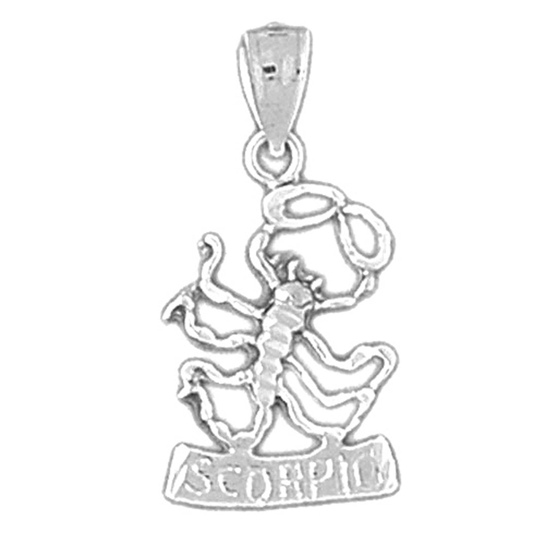 14K or 18K Gold Zodiac - Scorpio Pendant