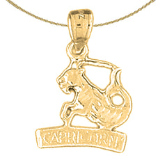 14K or 18K Gold Zodiac - Sagittarius Pendant
