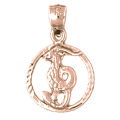 14K or 18K Gold Zodiac - Capricorn Pendant