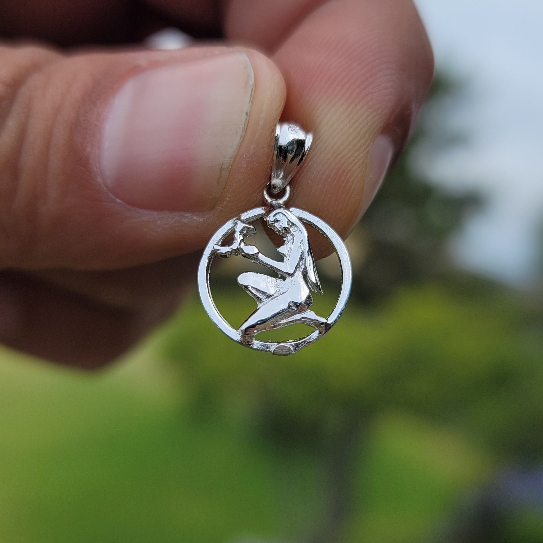 14K or 18K Gold Zodiac - Virgo Pendant