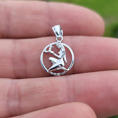 14K or 18K Gold Zodiac - Virgo Pendant