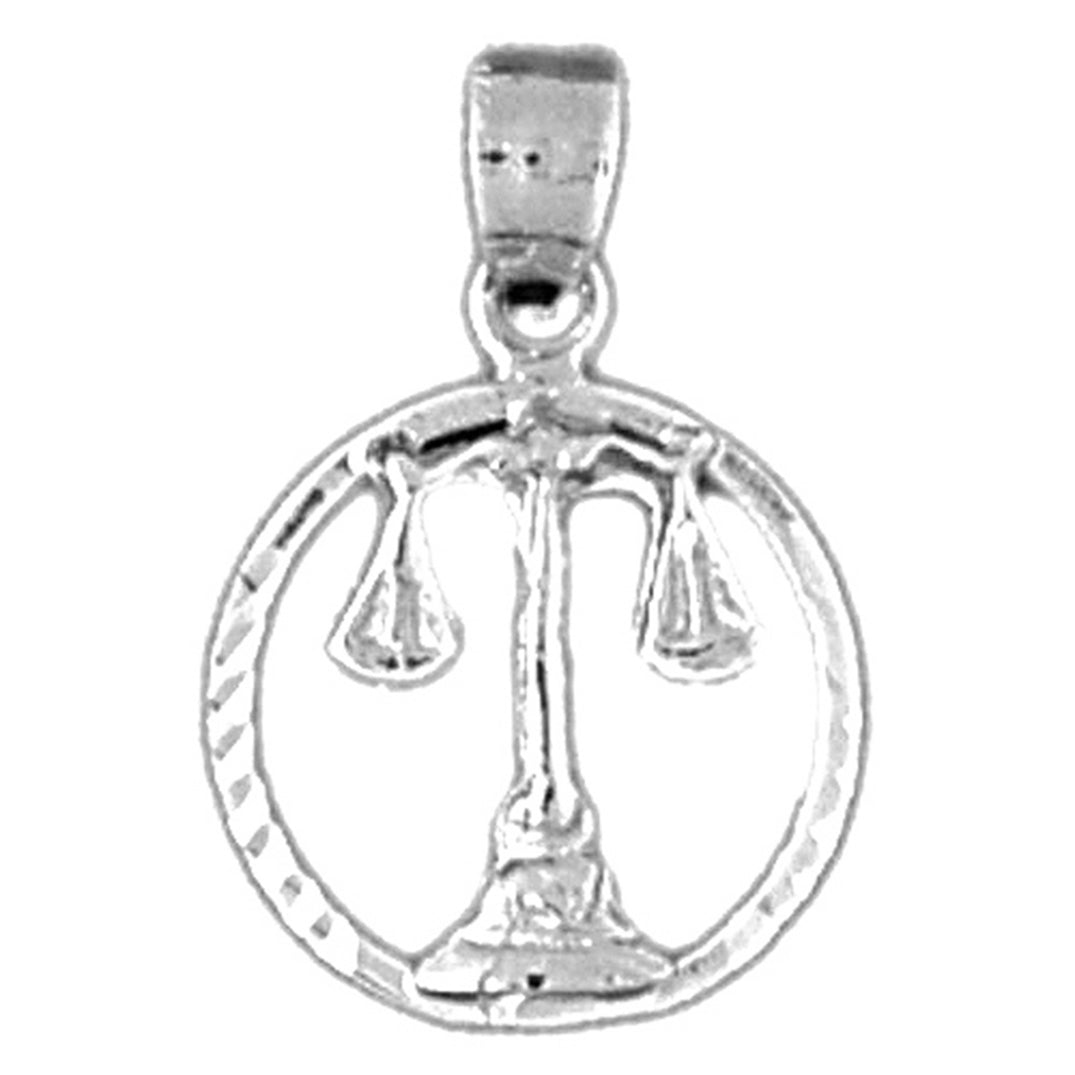 14K or 18K Gold Zodiac - Libra Pendant