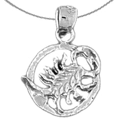 Zodíaco de oro de 14K o 18K - Colgante Escorpio