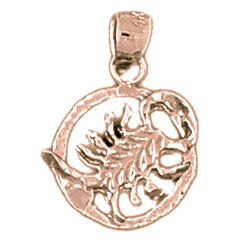 14K or 18K Gold Zodiac - Scorpio Pendant