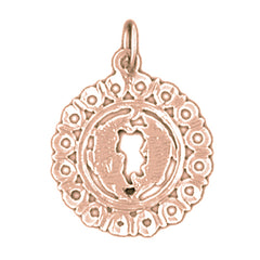 14K or 18K Gold Zodiac - Pisces Pendant