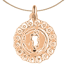 14K or 18K Gold Zodiac - Pisces Pendant