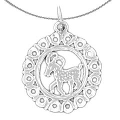 14K or 18K Gold Zodiac - Aries Pendant