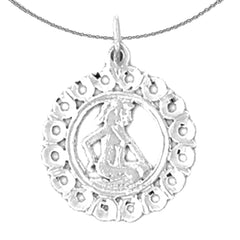 14K or 18K Gold Zodiac - Gemini Pendant