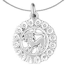 14K or 18K Gold Zodiac - Leo Pendant