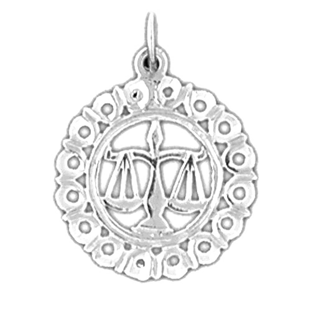 14K or 18K Gold Zodiac - Libra Pendant