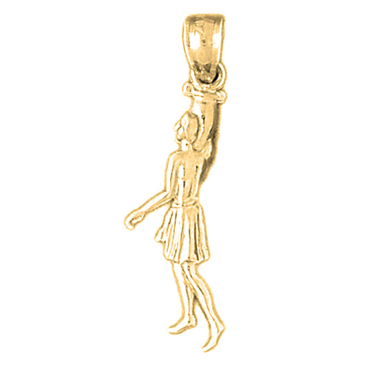 14K or 18K Gold Zodiac - Aquarius Pendant