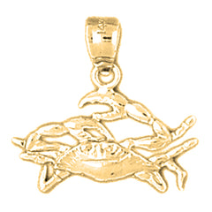 14K or 18K Gold Zodiac - Cancer Pendant