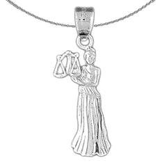 14K oder 18K Gold Sternzeichen - Waage Anhänger