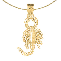 14K oder 18K Gold Sternzeichen - Skorpion Anhänger