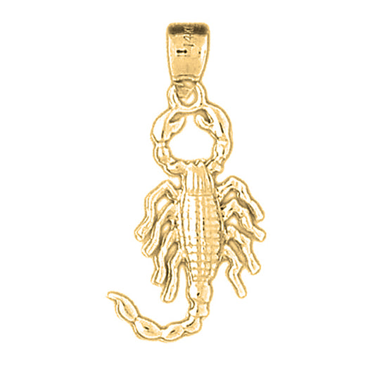 14K or 18K Gold Zodiac - Scorpio Pendant