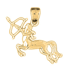 14K or 18K Gold Zodiac - Sagittarius Pendant