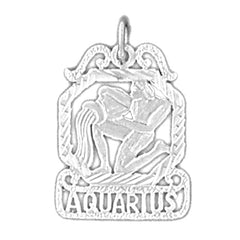 14K or 18K Gold Zodiac - Aquarius Pendant
