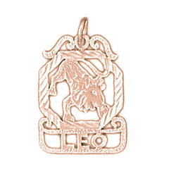 14K or 18K Gold Zodiac - Leo Pendant