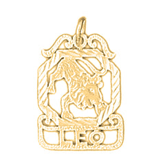 14K or 18K Gold Zodiac - Leo Pendant