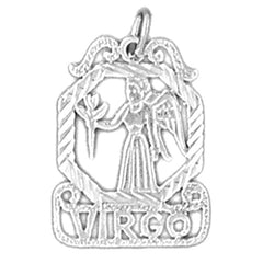 14K or 18K Gold Zodiac - Virgo Pendant