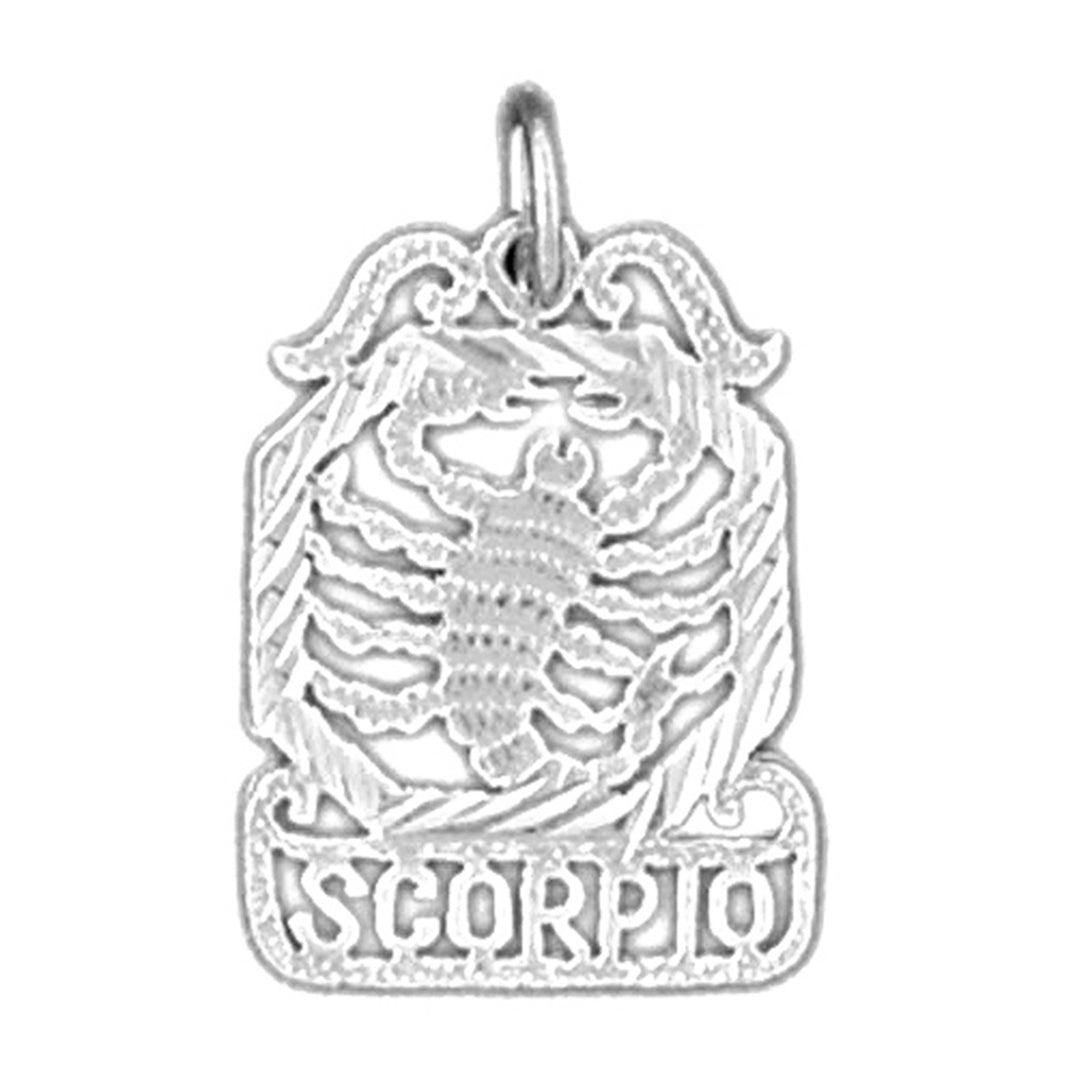 14K or 18K Gold Zodiac - Scorpio Pendant