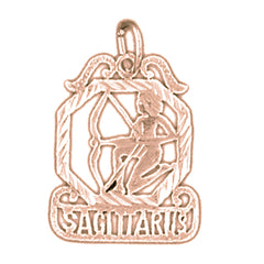 14K or 18K Gold Zodiac - Sagittarius Pendant