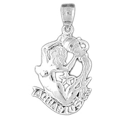 14K or 18K Gold Zodiac - Virgo Pendant