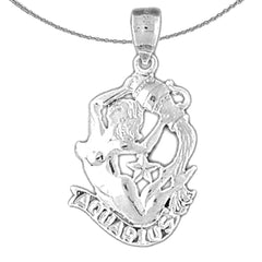 14K or 18K Gold Zodiac - Virgo Pendant