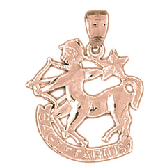 14K or 18K Gold Zodiac - Sagittarius Pendant