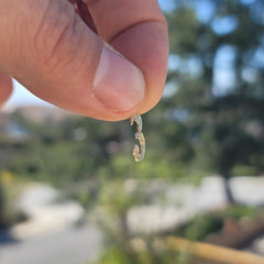 14K oder 18K Gold Nummer Drei, #3 Anhänger