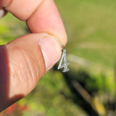 14K or 18K Gold Number Four, #4 Pendant