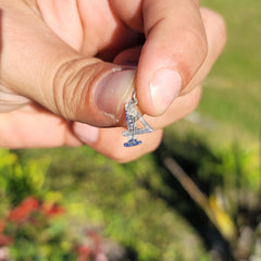 14K or 18K Gold Number Four, #4 Pendant