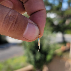 14K oder 18K Gold Nummer Neun, #9 Anhänger